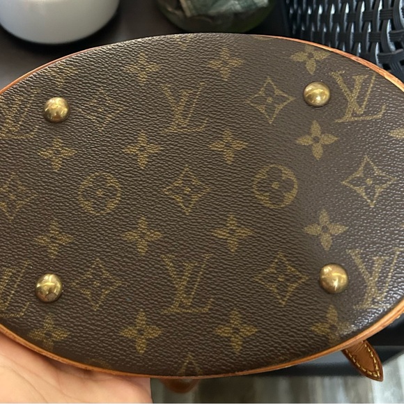 Vintage * AUTHENTIC* Louis Vuitton Brown Monogram Bucket Bag - Picture 6 of 12